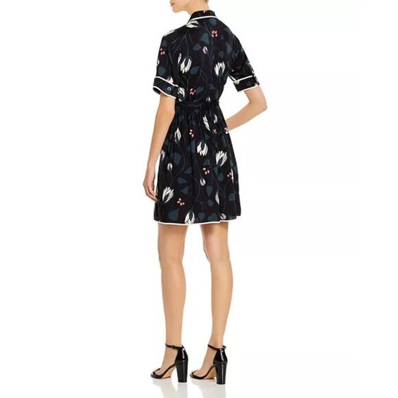 Kate Spade Deco Bloom Short-Sleeve Shirt Dress Size 2 - Picture 2 of 6